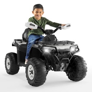 12V Electric Ride On Car for Kids 3-8 Years, 2 * 45W Motor, Remote Control, LED Lights, Music Player & Emergency Brake, & Big Kids - 1 of 4
