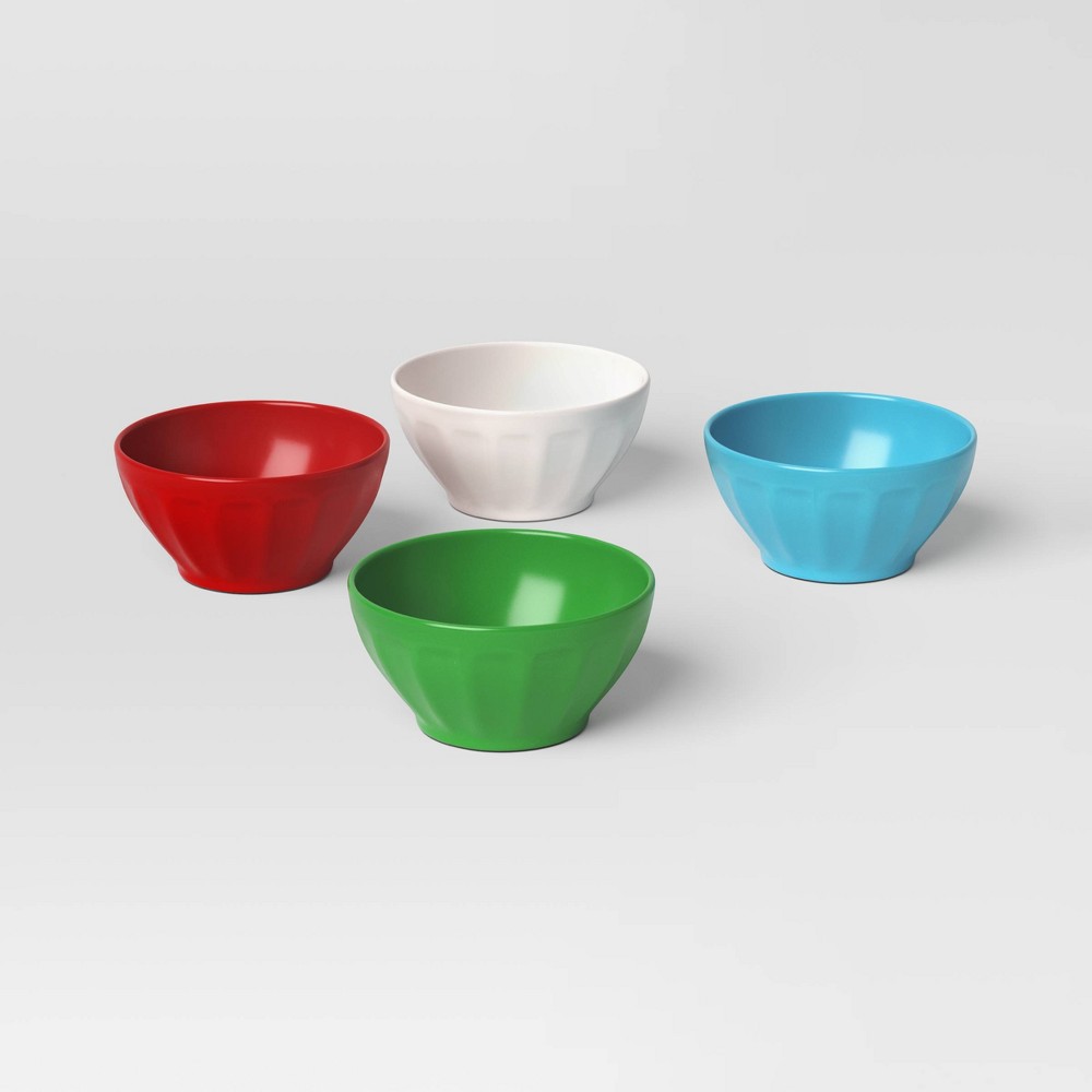 4pk 230ml Christmas Melamine Mini Snack Bowl - Wondershop