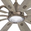 84" Minka Aire Industrial Outdoor Ceiling Fan with LED Light Remote Control Burnished Nickel Savannah Gray Wet Rated for Patio - 3 of 4
