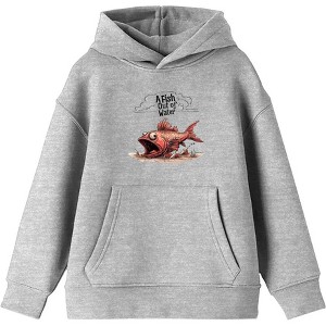 Fish Out of Water Youth Long Sleeve Hoodie - 1 of 2