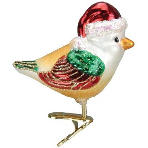 Old World Christmas Blown Glass Clip-On Ornament for Christmas Tree, Santa Bird - 1 of 3