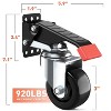 MaseiKar Workbench Casters Wheels, 920Lbs Retractable Casters Set of 4, Heavy Duty Side Mount 2.5" Stepdown Castors for Bench Machinery Work Table - 4 of 4