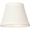 Springcrest Set of 4 Empire Chandelier Lamp Shades Cream Small 3" Top x 5" Bottom x 4" High Candelabra Clip-On Fitting - 4 of 4