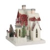 Cody Foster 8.0 Inch Santa's House Village Putz Light Up Retro Village Buildings - 2 of 4