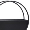 Maggift Planters Metal Round Wall Planters with Outdoor Indoor, Decorative Plant Pots for Living Room, Garden, Balcony, Home Decor, Black 16"*8"*16" - 4 of 4