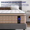 Whisen 14" King Hybrid Mattress, Memory Foam Mattress, Pocket Innerspring, Fiberglass-Free - Beige & White - 4 of 4