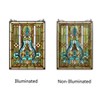 Chloe Lighting Carina Tiffany-Style Victorian Glass Window Panel 18X25.5 - 4 of 4