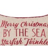 C&F Home 16" x 16" Starfish Twinkle Christmas Throw Pillow - image 2 of 4