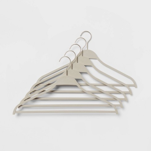 18pk Plastic Hangers White - Room Essentials™ : Target