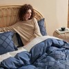 Boho Duvet Cover King Size - Navy, Breathable Soft, Machine Washable, 104x90, 2 Pillow Shams, Zipper Closure - 2 of 4