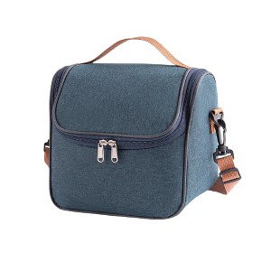 Unique Bargains Cylindrical Insulated Lunch Tote Bag 1 Pc - 1 of 4