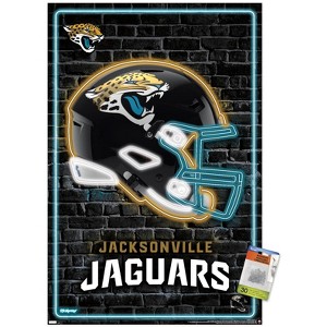 Trends International NFL Jacksonville Jaguars - Neon Helmet 23 Unframed Wall Poster Prints - 1 of 4