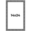PosterPalooza | Distressed Black Picture Frame - UV Acrylic, Foam Board Backing, Hanging Hardware - 2 of 4