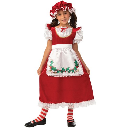 Girls mrs outlet claus costume