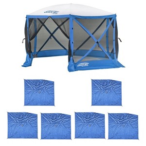 Clam Quick Set Escape Sport Tailgating Shelter Tent + Wind & Sun Panels (6 pack) - 1 of 4