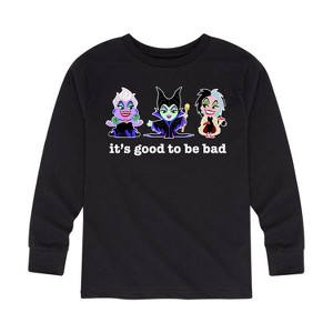 Boys' - Disney Villains - It's Good To Be Bad Long Sleeve Graphic T-Shirt - 1 of 4