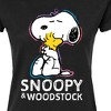 Women's - Peanuts - Snoopy And Woodstock Fitted Graphic T-Shirt - 2 of 4