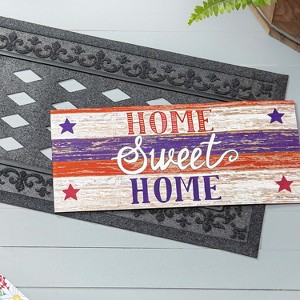 Evergreen Farmhouse Home Sweet Home Sassafras Indoor Outdoor Switch Doormat 1'10"x10" Multicolored - 1 of 4