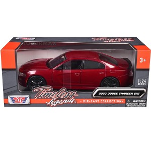 2023 Dodge Charger SXT Red Metallic "Timeless Legends" Series 1/24 Diecast Model Car by Motormax - 1 of 4
