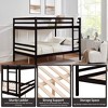 NicBex Bunk Bed,Wood Bunk Bed Frame with Ladder and High Guardrail,Twin Size Bed Frame for Kids Teens,No Box Spring Needed - 4 of 4