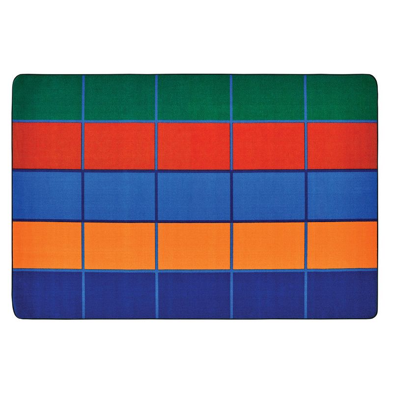 Carpets For Kids Color Blocks Seating KID$ Value PLUS Rug 6' x 9', 1 of 6