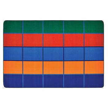 Carpets For Kids Color Blocks Seating KID$ Value PLUS Rug 6' x 9'