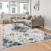 Washable Runner Rug, Ultra-Thin Vintage Oriental Carpet, Non-Slip Non-Shedding Hallway Rug, Distressed Accent Rug for Kitchen or Bedroom - 3 of 4