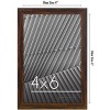 Americanflat Thin Picture Frame in Walnut with Shatter Resistant Glass Horizontal and Vertical Formats for Wall and Tabletop - 4" x 6" - 2 of 4