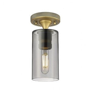 Crown Point - 1 Light Flush Mount In Industrial Style-9.63 Inches Tall and 3.88 Inches Wide - 1 of 1