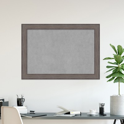 Barnwood Framed Magnetic Board with Steel Surface, 36" x 24"