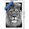 Trends International Reinders: Animals - Blue Eyed Lion Framed Wall Poster Prints - 3 of 4