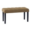 California Fabric Tufted Bench - CorLiving - 2 of 4