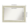 Amanti Art Oliver Beveled Wood Framed Bathroom Vanity Wall Mirror - 3 of 4