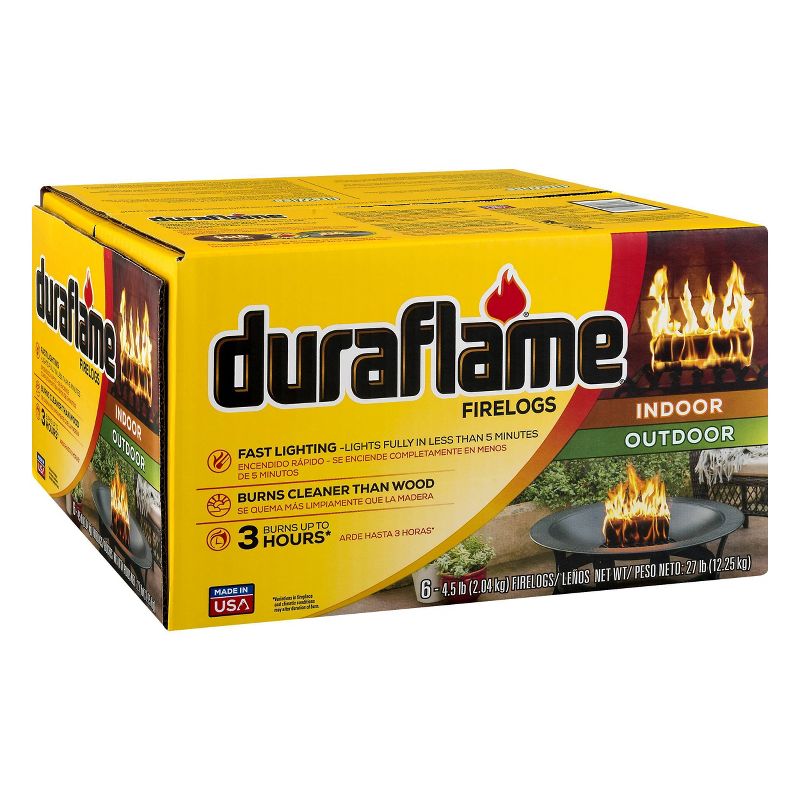 Duraflame 6pk 4.5lbs Firelogs, 1 of 9