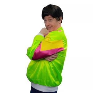 HMS 80's Windbreaker and Wig Adult Mens Costume Set - 1 of 4