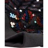 INSPIRE CHIC Women's Sequin Long Sleeve Zipper Up Glitter Bomber Jacket - 4 of 4