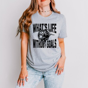 Simply Sage Market What's Life Without Goals Short Sleeve Tee - 1 of 4