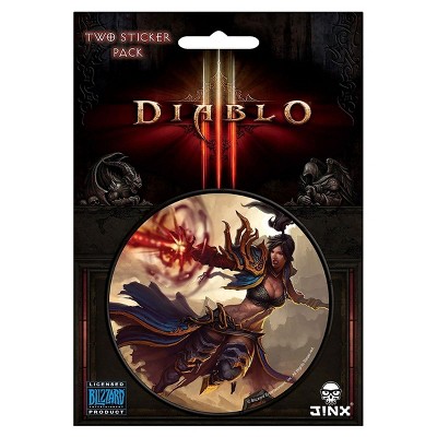 JINX Inc. Diablo III 3" Round Sticker 2-Pack: Wizard Class