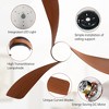 TOBILI 52-Inch Ceiling Fan With Light And ,With 3 ABS Fan Blades,Flush Mount Ceiling Fan,6 Wind Speed Adjustable,Dimmable Light - 4 of 4