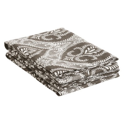 BIBB Home Flannel Standard Pillowcases 2 Pack Beige Brown Paisley