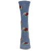 Memoi Elephants in Plaid Bamboo Blend Crew Sock - 2 of 4