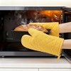 REGALWOVEN Cotton Heat Resistant Oven Mitts 2 Pcs with Pot Holders 2 Pcs 13.8x4.7inch - 3 of 4