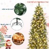 6 ft/7.5 ft/9 ft/12ft Pencil Christmas Tree Pre-lit Slim Holiday Decoration, Skinny Décor Lights, Metal Stand,Xmas Tree for Room, Bedroom - 3 of 4