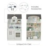 Teamson Kids Wonderland Ariel 2-in-1 Dollhouse/Play Kitchen Playset - Gray & Ivory - 3 of 4