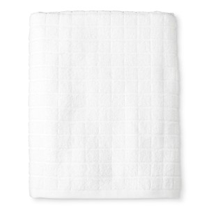 Grid Texture Bath Towel White - Room Essentials