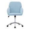 CAVINAS Adjustable Office Chair, Velvet Home Office Desk Chair, Ergonomic Office Chair, Swivel Chair, Backrest Seat, Desk Chair Comfy - 4 of 4