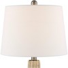 360 Lighting Alana 22 3/4" High Small Modern Coastal Accent Table Lamps Set of 2 LED Night Light Blue Glass White Shade Living Room Bedroom Bedside - 3 of 4