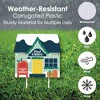 Big Dot of Happiness Christmas Village - Yard Sign and Outdoor Lawn Decorations - Holiday Winter Houses Yard Signs - Set of 8 - 3 of 4