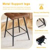 PAGED Modern Breathable Upholstered Bar Stools Set of 2, Counter Height Stools with Backs & Metal Legs for Pub, Dining Room, Living Room - 2 of 4