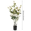 YIYIBYUS 2 Pieces Artificial Rose Tree, Artificial Flower Plant for Home Decor - 4 of 4